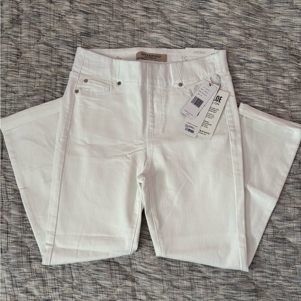 Liverpool The Crop Chloe Pull-On Jeans Sz 0/25 NWT | Liverpool Cropped Jeans -